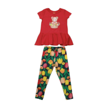 Conjunto Feminino Blusa Estampa Ursa e Legging 1000210 - Kyly  