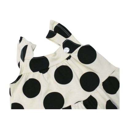 Conjunto Feminino Blusa Estampada Bolas e Shorts com Babado 2001268 - Milon     