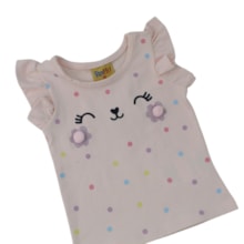 Conjunto Feminino Blusa Estampada Carinha e Shorts 27030 - Rollu