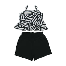 Conjunto Feminino Blusa Estampada e Shorts 1001311 - Kyly