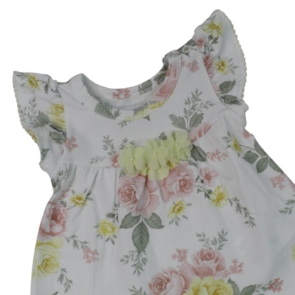Conjunto Feminino Blusa Estampada Flores e Shorts 2001842 - Milon
