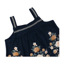 Conjunto Feminino Blusa Estampada Flores e Shorts Moletinho 2001018 - Milon  