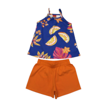 Conjunto Feminino Blusa Estampada Fruta e Shorts 1001009 - Kyly 