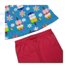 Conjunto Feminino Blusa Estampada Picolé e Bermuda 1001249 - Kyly