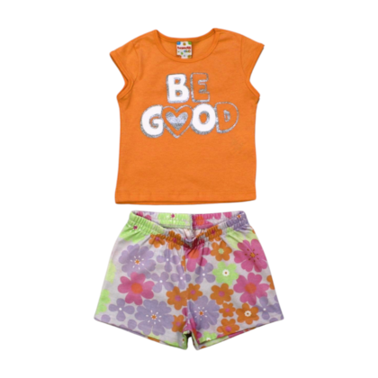 Conjunto Feminino Blusa Good e Shorts Sortido 26303 - Brandili 