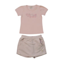 Conjunto Feminino Blusa More e Shorts Saia Moletinho 11993 - Tiny Joy 