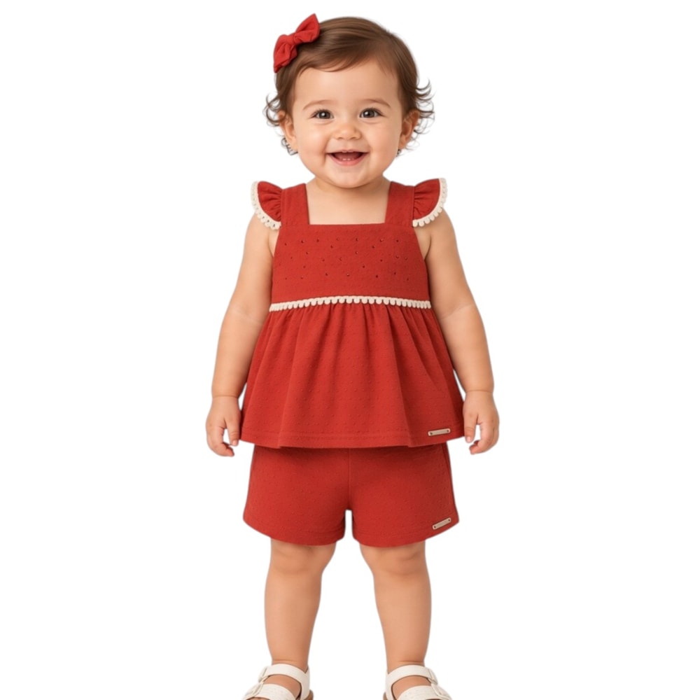 Conjunto Feminino Blusa Strass e Shorts A5353  - Alakazoo
