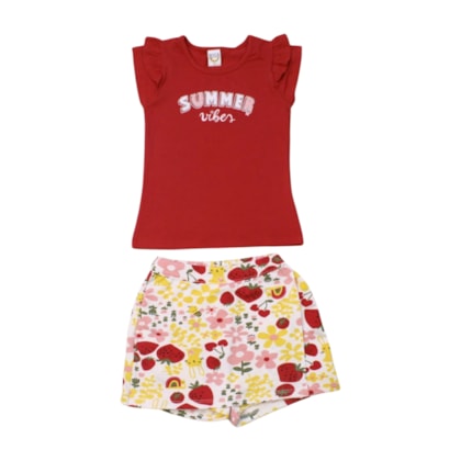 Conjunto Feminino Blusa Summer e Shorts 17230 - Boca Grande