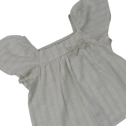 Conjunto Feminino Blusa Tecido Póa Laço e Shorts 37463 - Angerô