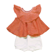 Conjunto Feminino Blusa Tecido Trabalhado e Shorts 1993 - Carol e Dani 