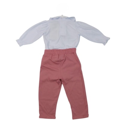 Conjunto Feminino Body Bordado e Calça 22100058 - Aconchego do Bebê