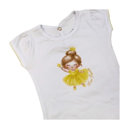 Conjunto Feminino Body Estampa Bailarina e Shorts 20314 - Glinny  