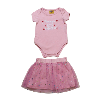 Conjunto Feminino Body Princess  e Saia Tule 22116 - Rollu 