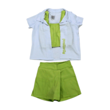 Conjunto Feminino Camisa, Blusa e Shorts Saia  3 Peças 716 - Lit 