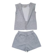 Conjunto Feminino com Listras 3 Peças 953 - Lit