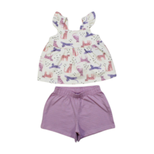 Conjunto Feminino Estampado Onça com Shorts - Alakazoo