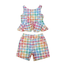 Conjunto Feminino Jacquard Xadrez 3425 - Ding Dang