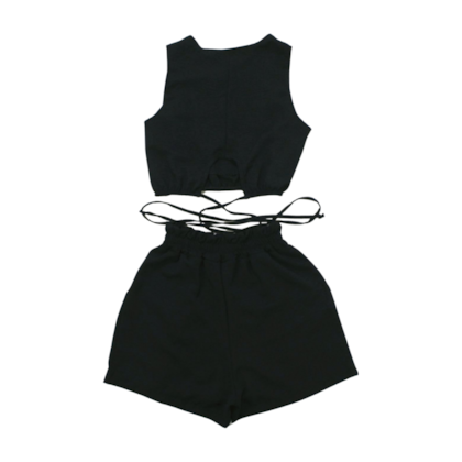 Conjunto Feminino Tecido Blusa e Shorts 23341 - Modme 