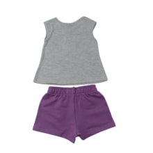 Conjunto Feminno Blusa Estampa Capivara e Shorts Moletinho 1001778 - Kyly