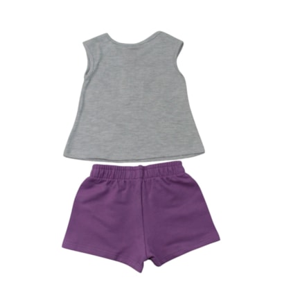 Conjunto Feminno Blusa Estampa Capivara e Shorts Moletinho 1001778 - Kyly