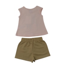 Conjunto Feminno Blusa Estampa Capivara e Shorts Moletinho 1001778 - Kyly