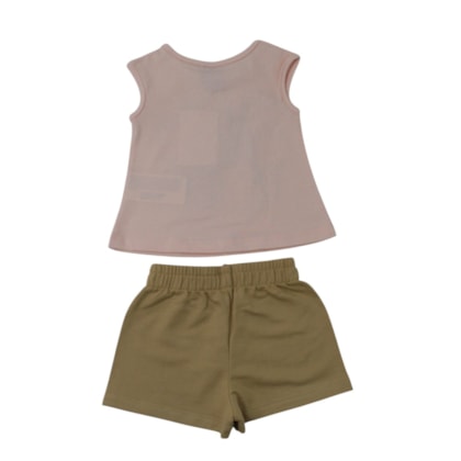 Conjunto Feminno Blusa Estampa Capivara e Shorts Moletinho 1001778 - Kyly