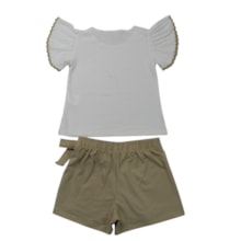 Conjunto Feminno Blusa Sianinha e Shorts Saia 15222 - Hrradinhos