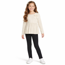 Conjunto Longo Blusa Balone Aplique Laço e Calça 37357 - Angerô