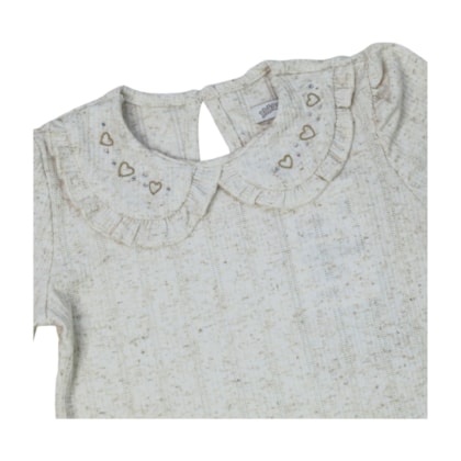 Conjunto Longo Blusa com Linho e Shorts Saia A8123 - Alakazoo