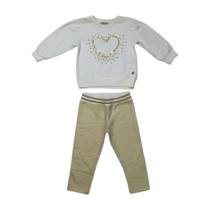Conjunto Longo Blusa Coração e Legging 2000765 - Milon