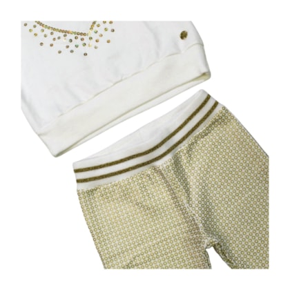 Conjunto Longo Blusa Coração e Legging 2000765 - Milon