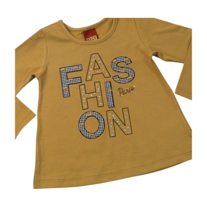 Conjunto Longo Blusa Estampa Fashion e Shorts 1001539 - Kyly
