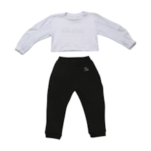 Conjunto Longo Blusa Strass Calça com Brilho - 1464 - Le Petit