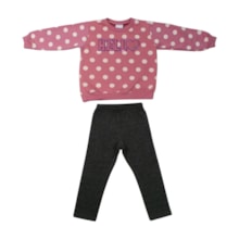 Conjunto Longo Blusão Bolas e Legging 12304 - Kaiani