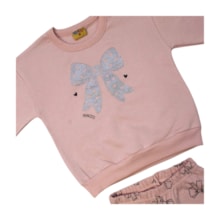 Conjunto Longo Blusão e Legging Estampada Laços 26153 - Rollu