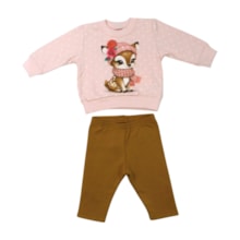 Conjunto Longo Blusão Estampa Bambi e Legging 1001513 - Kyly