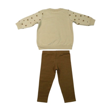 Conjunto Longo Blusão Estampa Coelha e Legging 60221 - Kely Kety