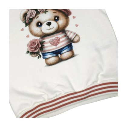 Conjunto Longo Blusão Estampa Ursa e Legging 1001534 - Kyly