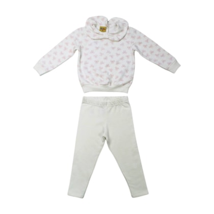 Conjunto Longo Blusão Estampado Laços e Legging 26122 - Rollu