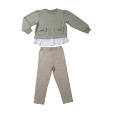 Conjunto Longo Blusão Laço e Legging 37310 - Angerô