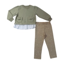 Conjunto Longo Blusão Laço e Legging 37310 - Angerô