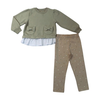 Conjunto Longo Blusão Laço e Legging 37310 - Angerô