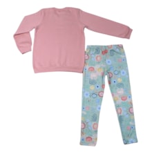 Conjunto Longo Blusão Love Bordado Lantejoulas e Legging 60610 - Kely Kety