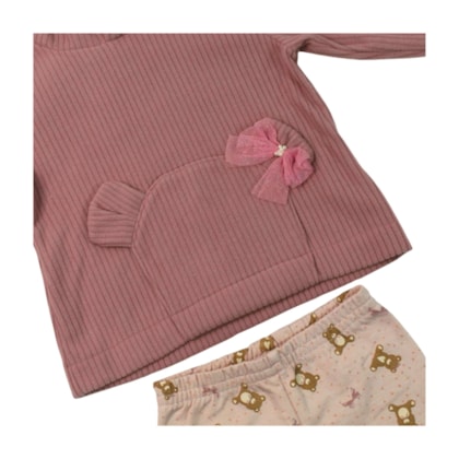 Conjunto Longo Blusão Soft Laço e Legging 37343 - Angerô