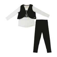 Conjunto Longo Feminino 3 Peças 8415 - Serelepe