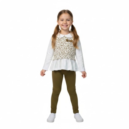Conjunto Longo Feminino 3 Peças A8132 - Alakazoo