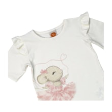 Conjunto Longo Feminino Blusa Bailarina e Saia Tule 9768 - Time kids