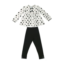 Conjunto Longo Feminino Blusa Bolas e Legging Lisa 2001493 - Milon