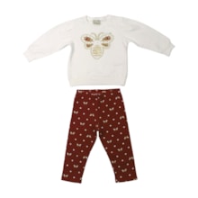 Conjunto Longo Feminino Blusa Borboleta e Legging 2001495 - Milon