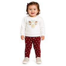 Conjunto Longo Feminino Blusa Borboleta e Legging 2001495 - Milon